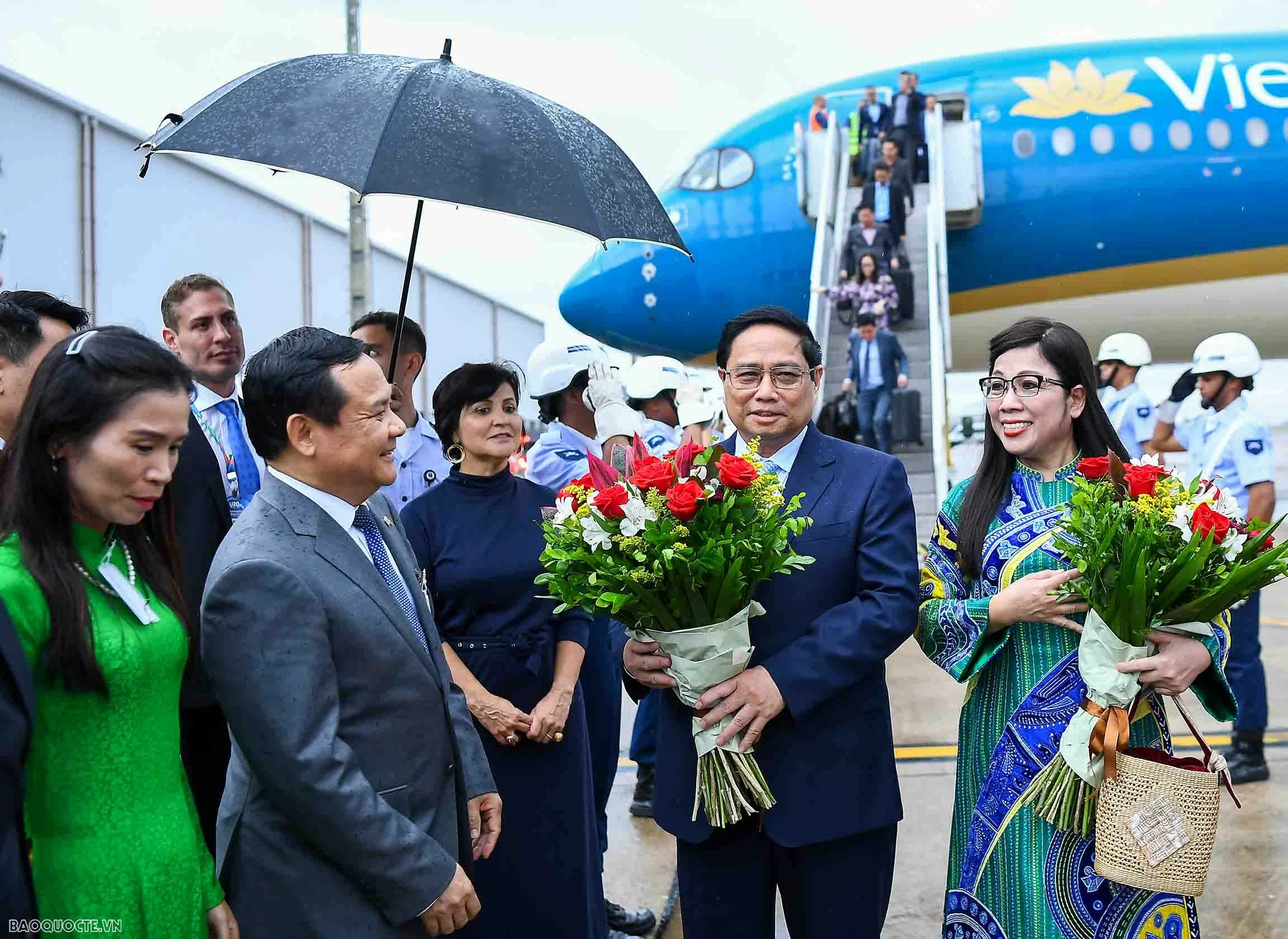 Thủ tướng Phạm Minh Chính và Phu nhân đến Brazil, bắt đầu chuyến tham dự Hội nghị thượng đỉnh G20 Thủ tướng Phạm Minh Chính và Phu nhân đến Brazil, bắt đầu chuyến tham dự Hội nghị thượng đỉnh G20