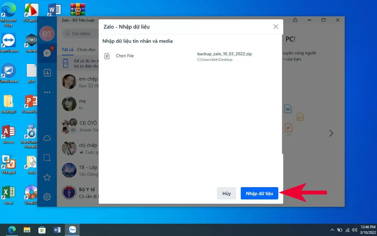 Cách khôi phục tin nhắn đã xóa trên Zalo nhanh chóng nhất Cách khôi phục tin nhắn đã xóa trên Zalo nhanh chóng nhất