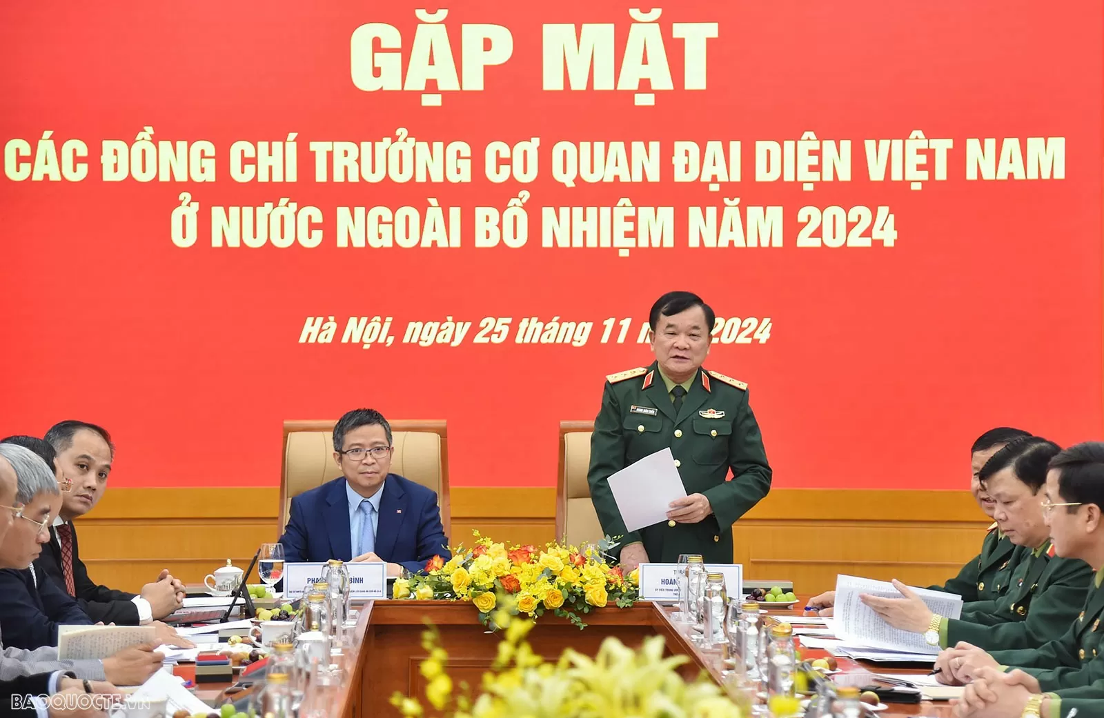 Đoàn Trưởng cơ quan đại diện Việt Nam ở nước ngoài được bổ nhiệm năm 2024 làm việc tại Bộ Quốc phòng Đoàn Trưởng cơ quan đại diện Việt Nam ở nước ngoài được bổ nhiệm năm 2024 làm việc tại Bộ Quốc phòng