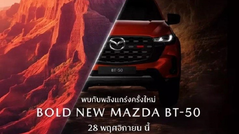 Mazda BT-50 2024 chốt lịch ra mắt thị trường Đông Nam Á