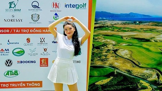 MC golf Diễm Nhi - Nét duyên dáng trên những sân golf đẳng cấp