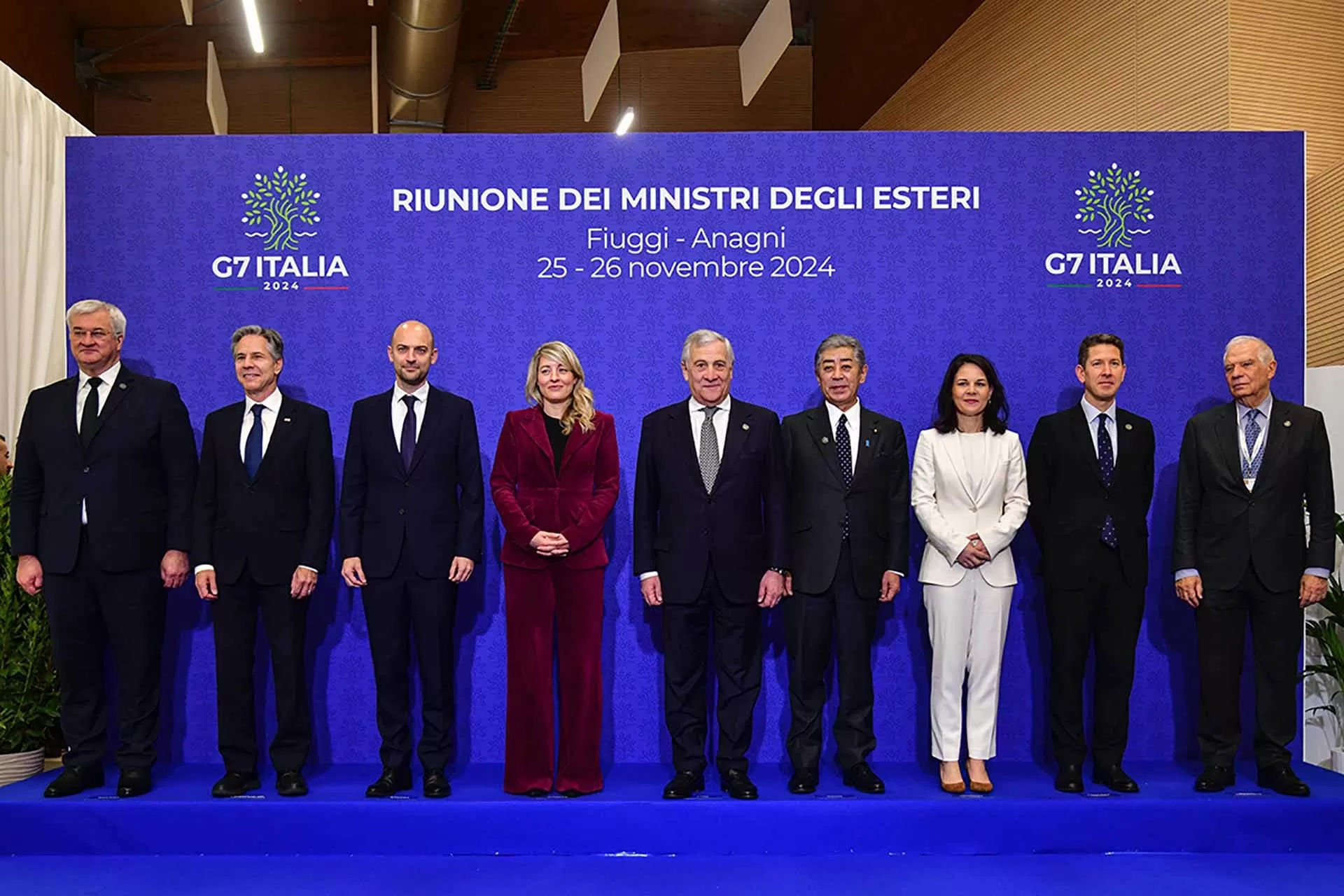 Các Ngoại trưởng G7 nhóm họp tại Fiuggi-Anagni, Rome, Italy từ ngày 25-26/11. (Nguồn: G7italy.it) Các Ngoại trưởng G7 nhóm họp tại Fiuggi-Anagni, Rome, Italy từ ngày 25-26/11. (Nguồn: G7italy.it)