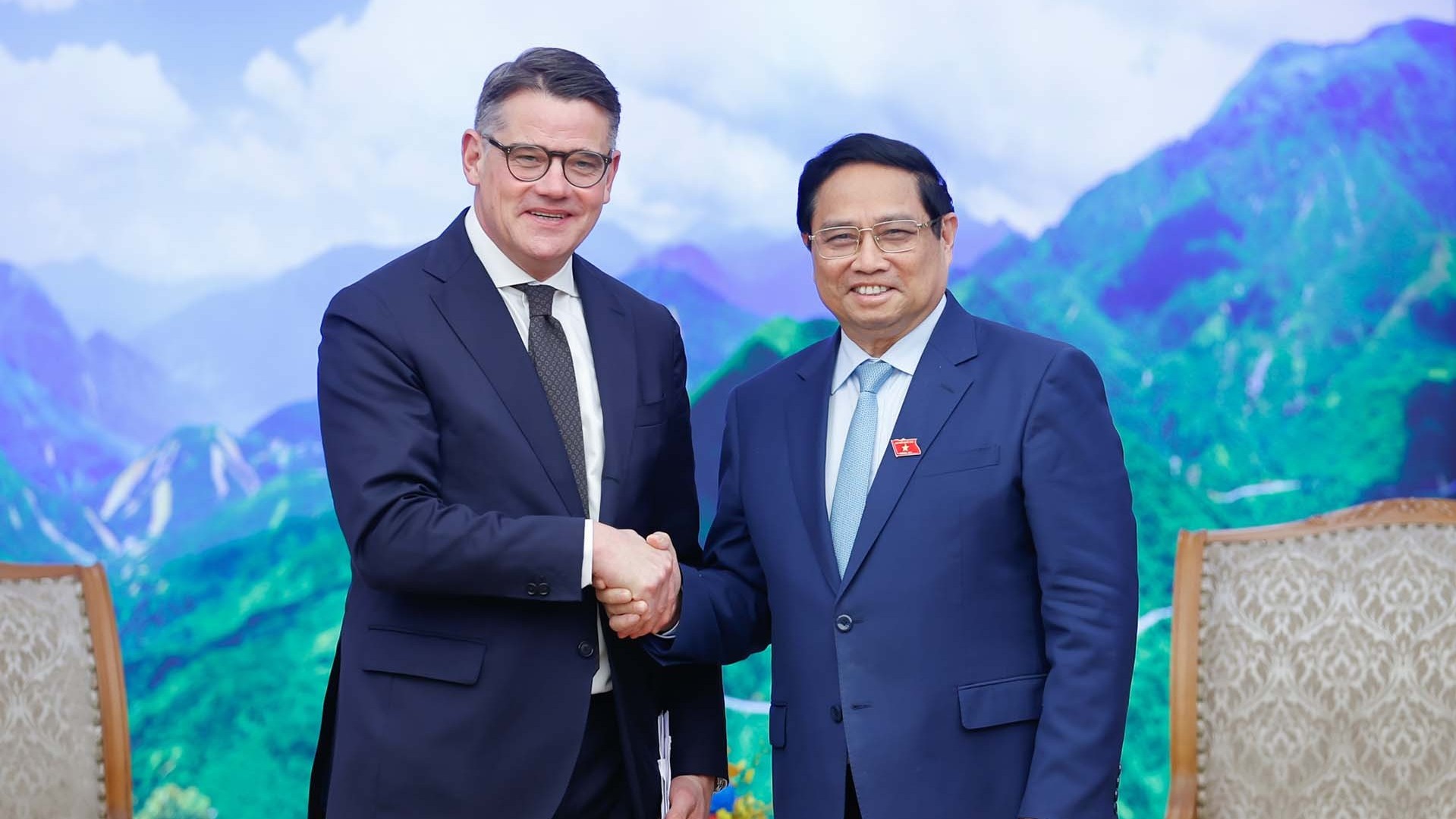Thủ tướng Phạm Minh Chính tiếp Thủ hiến bang Hessen, Đức