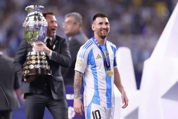 Messi được đề cử nhờ chức vô địch Copa America 2024.. Messi được đề cử nhờ chức vô địch Copa America 2024..