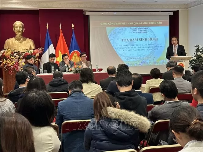 Trí thức đảng viên tại Pháp đóng góp cho phát triển khoa học công nghệ Việt Nam trong thời kỳ mới Trí thức đảng viên tại Pháp chung nguyện vọng đóng góp cho phát triển đất nước