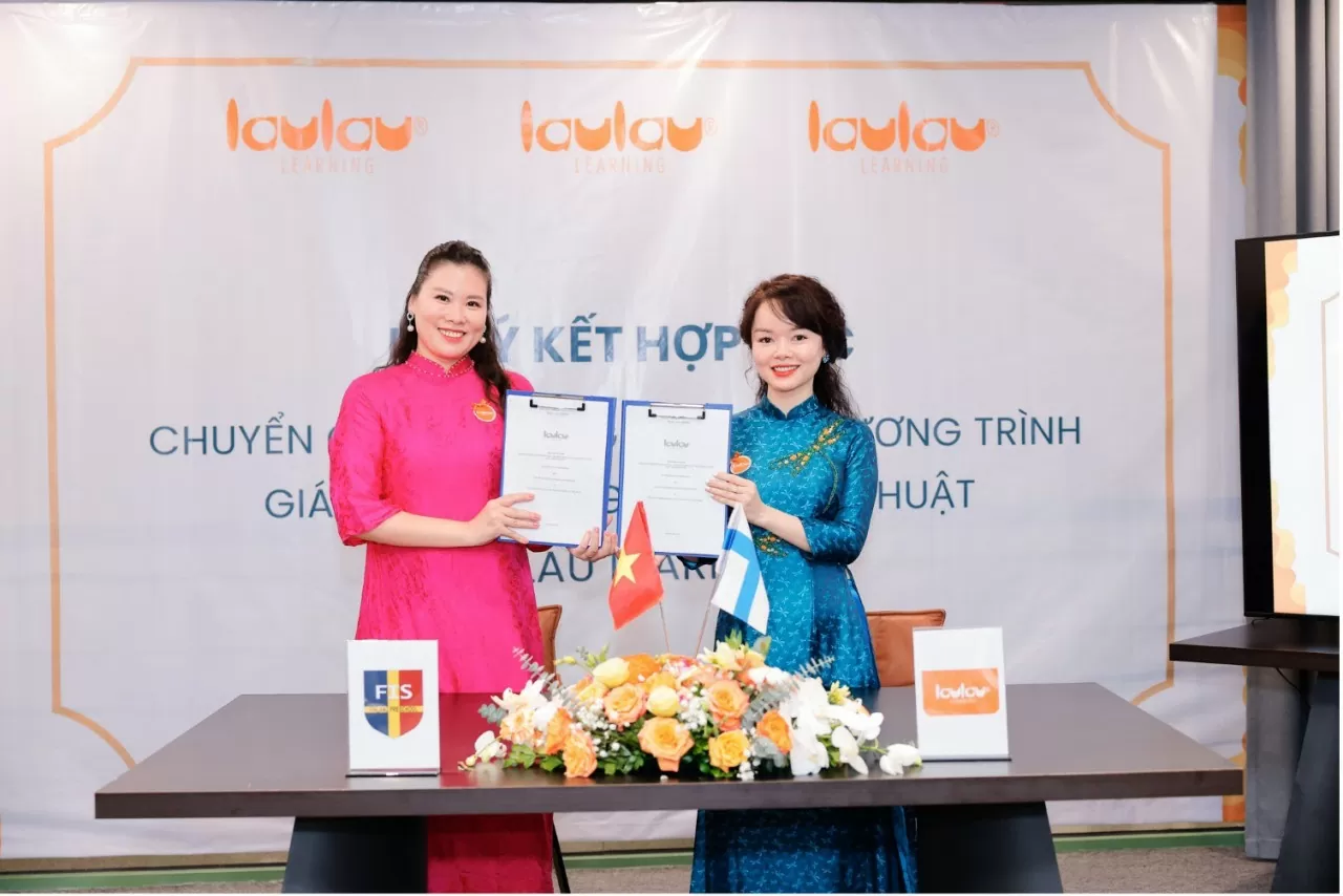Đại diện hệ thống giáo dục mầm non Phần Lan và đại diện Laulau Learning. Đại diện hệ thống giáo dục mầm non Phần Lan và đại diện Laulau Learning.