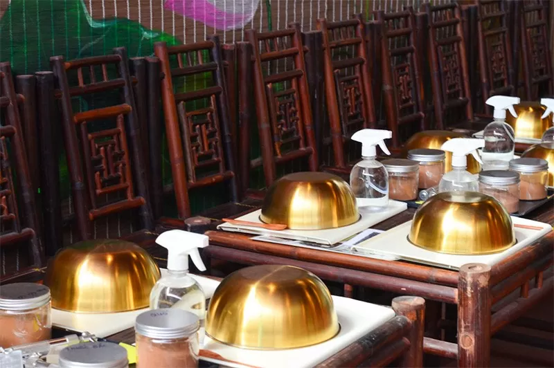 Khu trải nghiệm làm hương tại cơ sở sản xuất hương Từ Bi Khu trải nghiệm làm hương tại cơ sở sản xuất hương Từ Bi