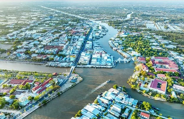 Cà Mau nhìn từ trên cao. (Ảnh: Huỳnh Lâm) Cà Mau nhìn từ trên cao. (Ảnh: Huỳnh Lâm)