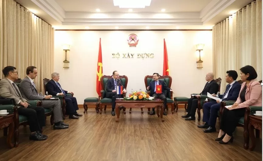 Bộ trưởng Nguyễn Thanh Nghị tiếp Đại sứ Nga tại Việt Nam Tăng cường hơn nữa quan hệ hợp tác giữa Bộ Xây dựng với Đại sứ quán và các đối tác Nga