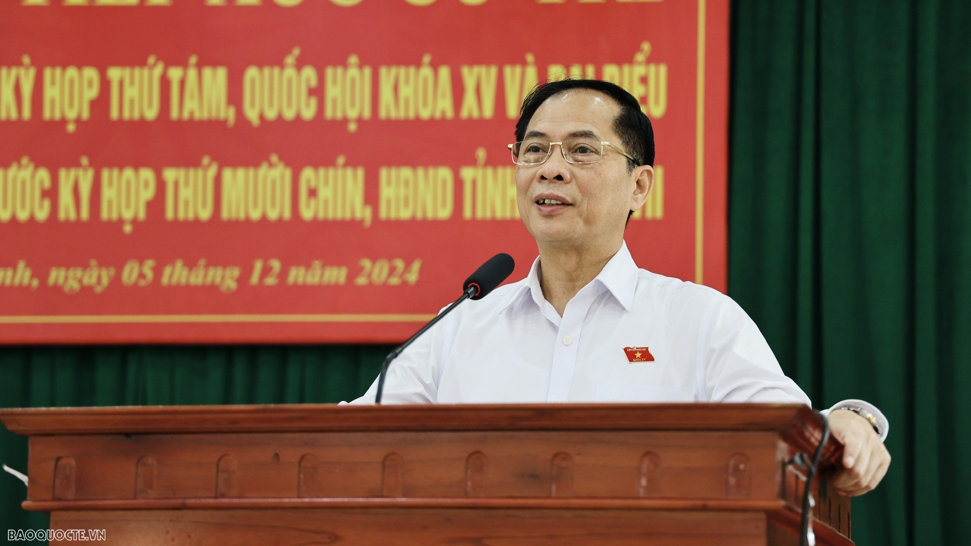 Phó Thủ tướng, Bộ trưởng Bùi Thanh Sơn tiếp xúc cử tri huyện Bình Xuyên, Vĩnh Phúc