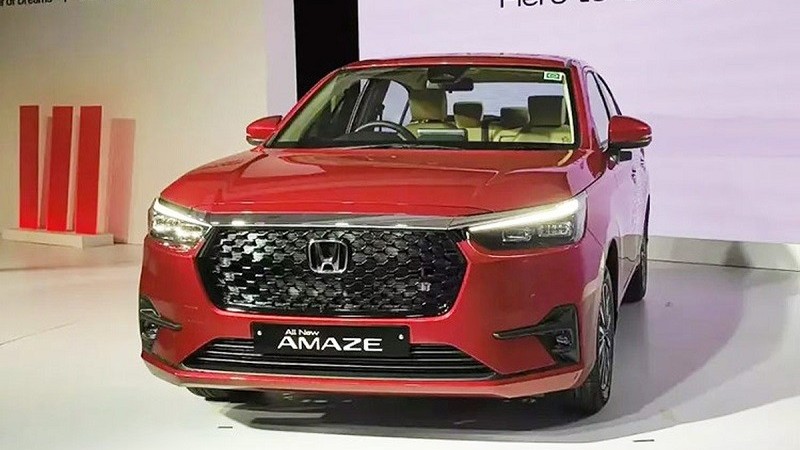 Cận cảnh Honda Amaze 2025 ra mắt tại Ấn Độ, giá từ 240 triệu đồng