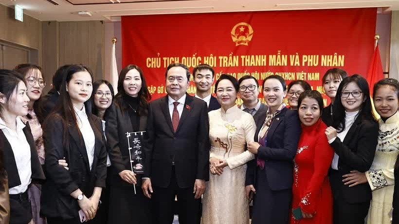Chủ tịch Quốc hội Trần Thanh Mẫn gặp gỡ cộng đồng người Việt Nam tại Nhật Bản