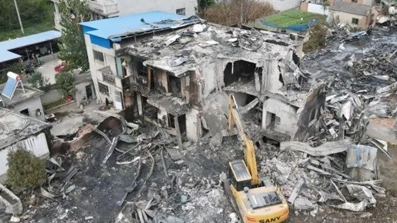 Cháy nhà kho đang xây dựng tại Trung Quốc, 9 người thiệt mạng