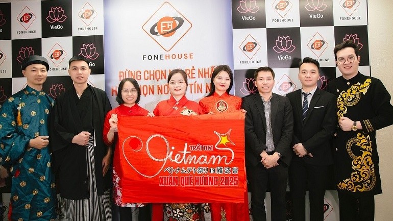 Xuân quê hương 2025 với chủ đề Trái tim Việt Nam tại Osaka, Nhật Bản