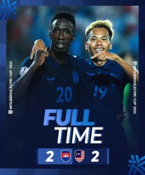 AFF Cup 2024: Campuchia và Malaysia có màn rượt đuổi tỷ số hấp dẫn ngay trận mở màn