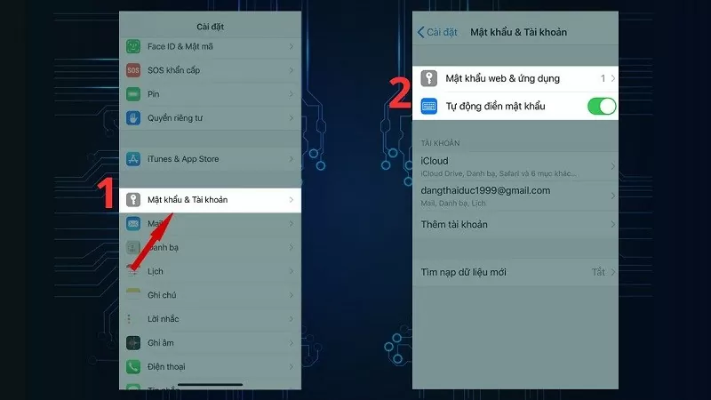 Cách lưu mật khẩu trên iPhone tự động đơn giản, tiện lợi Cách lưu mật khẩu trên iPhone tự động đơn giản, tiện lợi