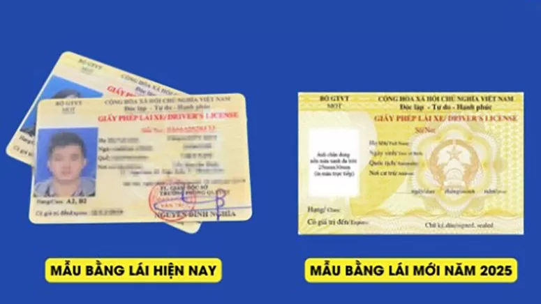 Chính thức có mẫu giấy phép lái xe mới từ ngày 1/1/2025 Chính thức có mẫu giấy phép lái xe mới áp dụng từ ngày 1/1/2025