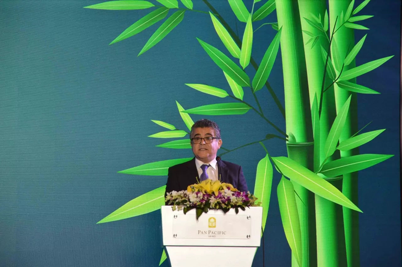 Đại sứ Palestine tại Việt Nam Saadi Salama phát biểu tại buổi tiệc trưa giao lưu giữa các Đại sứ của Đoàn Ngoại giao ngày 11/12. (Ảnh: Ngọc Anh) Đại sứ Palestine tại Việt Nam Saadi Salama phát biểu tại buổi tiệc trưa giao lưu giữa các Đại sứ của Đoàn Ngoại giao ngày 11/12. (Ảnh: Ngọc Anh)