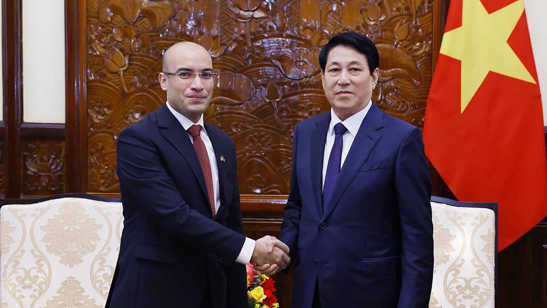 Chủ tịch nước Lương Cường tiếp Đại sứ Algeria tại Việt Nam chào từ biệt kết thúc nhiệm kỳ công tác