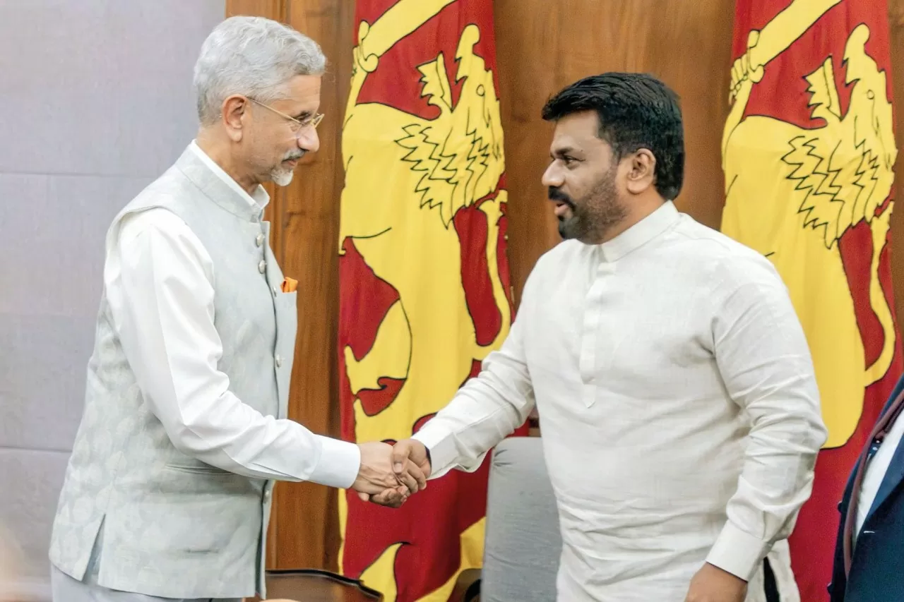 Tổng thống Sri Lanka Anura Kumara Dissanayake tiếp Ngoại trưởng Ấn Độ S Jaishankar ngày 4/10/2024. (Nguồn: Bộ Ngoại giao Ấn Độ) Tổng thống Sri Lanka Anura Kumara Dissanayake tiếp Ngoại trưởng Ấn Độ S Jaishankar ngày 4/10/2024. (Nguồn: Bộ Ngoại giao Ấn Độ)