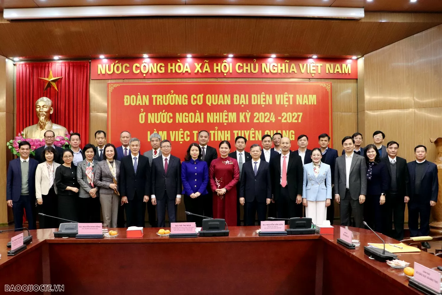 Đoàn Trưởng cơ quan đại diện Việt Nam ở nước ngoài làm việc với lãnh đạo tỉnh Tuyên Quang Đoàn Trưởng cơ quan đại diện Việt Nam ở nước ngoài làm việc tại tỉnh Tuyên Quang