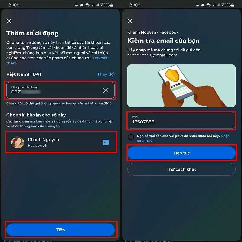 Cách xác thực số điện thoại cho tài khoản Facebook nhanh nhất Cách xác thực số điện thoại cho tài khoản Facebook nhanh nhất