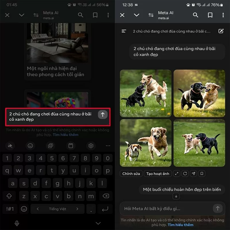 Tạo ảnh từ văn bản bằng Meta AI siêu ấn tượng mà bạn nên biết Tạo ảnh từ văn bản bằng Meta AI siêu ấn tượng mà bạn nên biết
