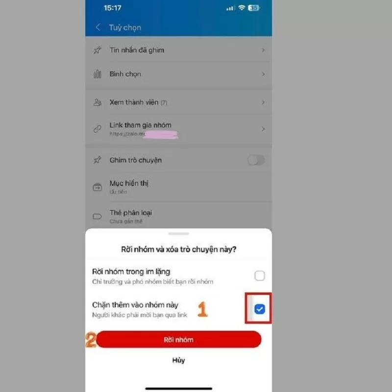 Chặn thêm vào nhóm Zalo cực đơn giản không phải ai cũng biết Chặn thêm vào nhóm Zalo cực đơn giản không phải ai cũng biết