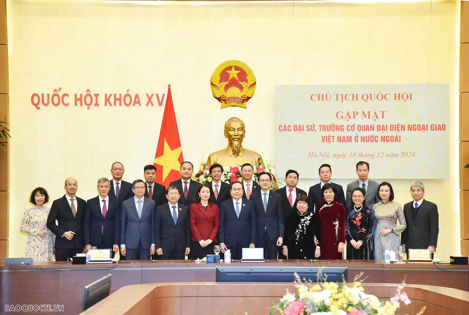 Chủ tịch Quốc hội tiếp các Trưởng cơ quan đại diện Việt Nam ở nước ngoài nhiệm kỳ 2024-2027