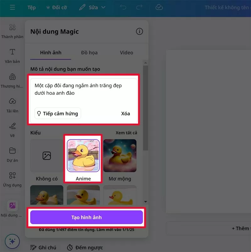 Tạo ảnh anime miễn phí bằng Canva siêu ấn tượng mà bạn nên thử Tạo ảnh anime miễn phí bằng Canva siêu ấn tượng mà bạn nên thử