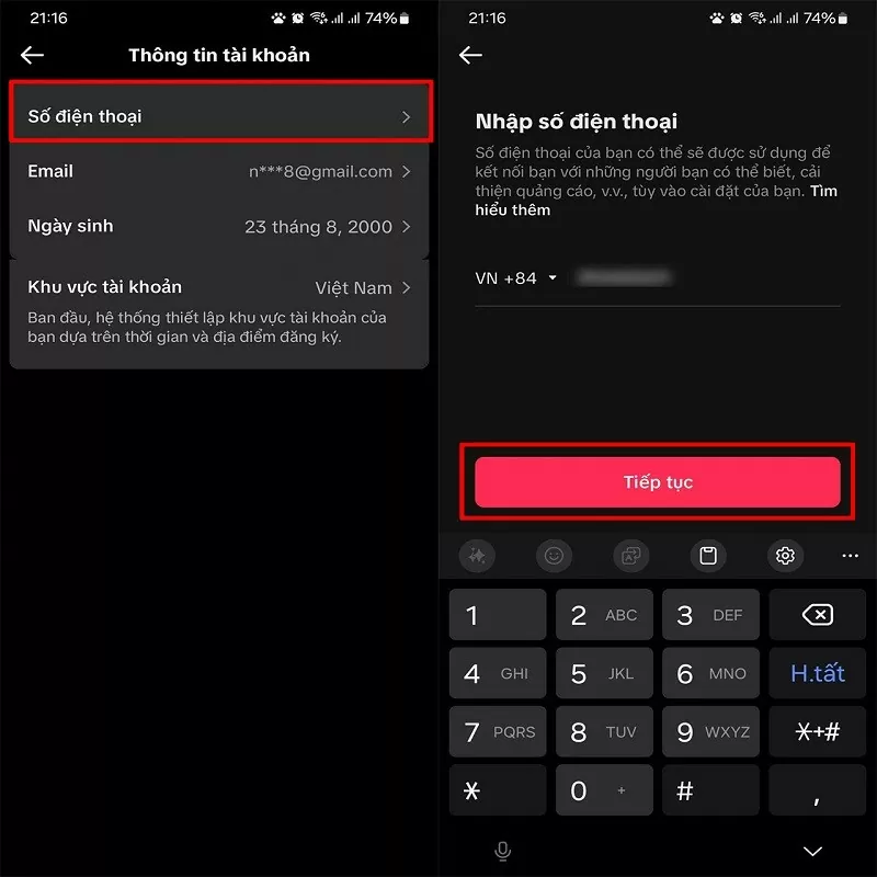 Cách xác minh số điện thoại cho tài khoản TikTok đơn giản, nhanh chóng Cách xác minh số điện thoại cho tài khoản TikTok đơn giản, nhanh chóng