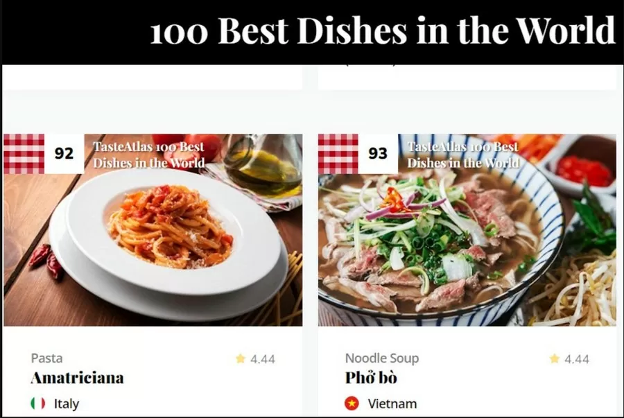 Phở bò Việt lọt top 100 món ăn ngon nhất thế giới năm 2024 Phở bò Việt lọt top 100 món ăn ngon nhất thế giới năm 2024