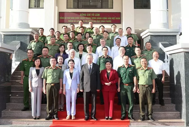 Tổng Bí thư Tô Lâm thăm và làm việc tại Công an tỉnh Bình Phước Tổng Bí thư Tô Lâm thăm và làm việc tại Công an tỉnh Bình Phước