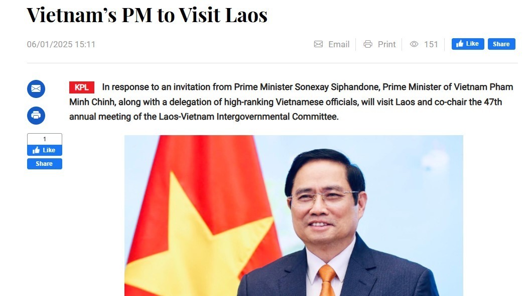 Thủ tướng Phạm Minh Chính thăm Lào: Làm sâu sắc tình cảm gắn bó có một không hai