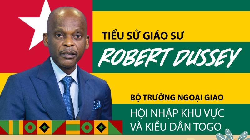 Tiểu sử Bộ trưởng Ngoại giao, Hội nhập khu vực và Kiều dân Togo Robert Dusse