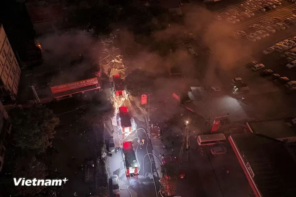 Hình ảnh đám cháy ở Hà Nội Hình ảnh đám cháy ở Hà Nội