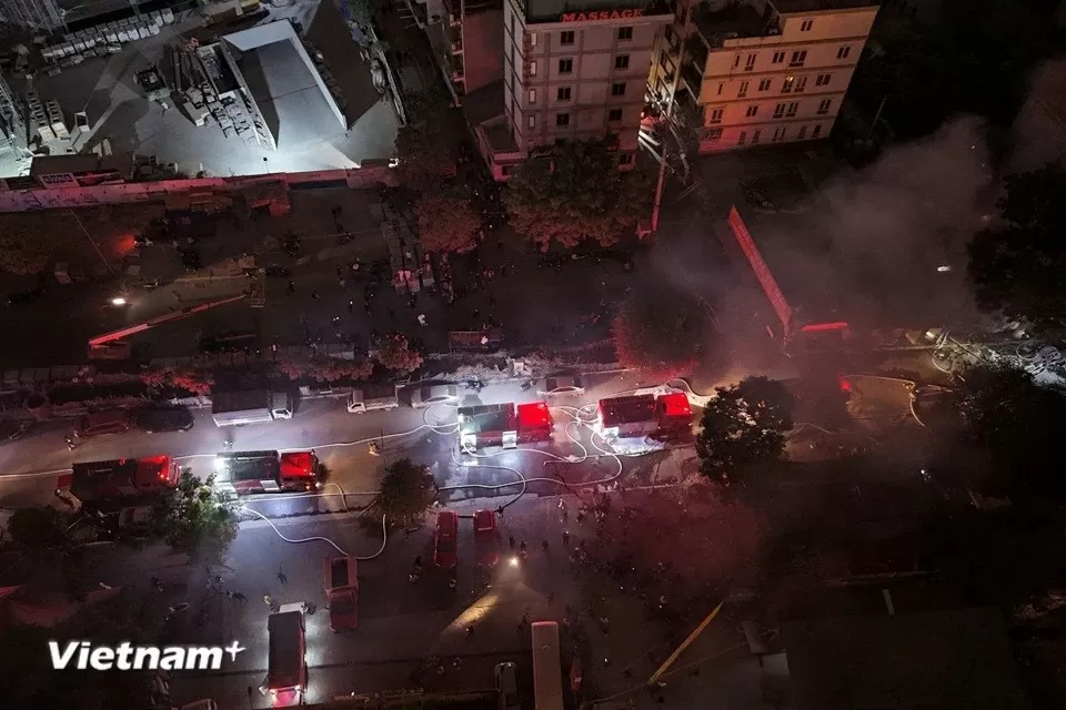 Hình ảnh đám cháy ở Hà Nội Hình ảnh đám cháy ở Hà Nội