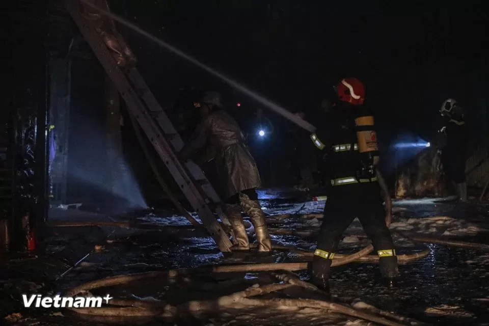 Hình ảnh đám cháy ở Hà Nội Hình ảnh đám cháy ở Hà Nội