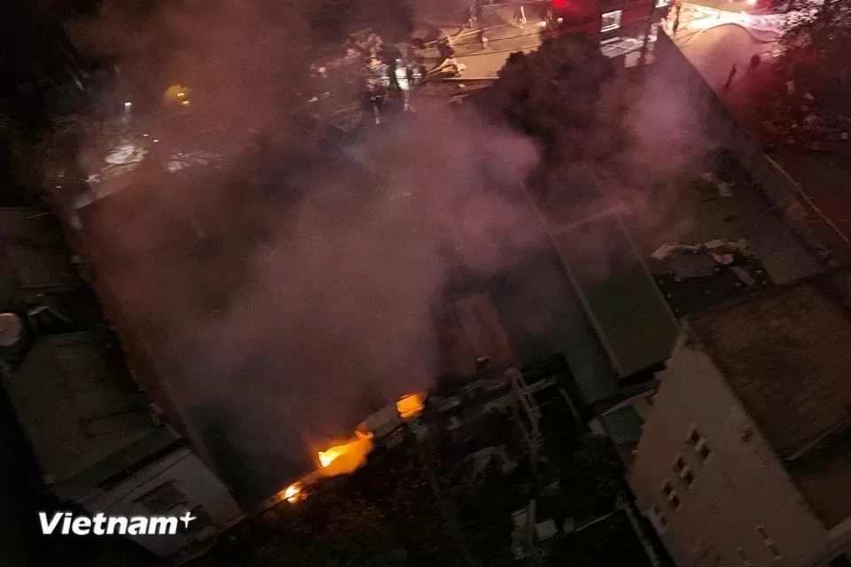 Hình ảnh đám cháy ở Hà Nội Hình ảnh đám cháy ở Hà Nội