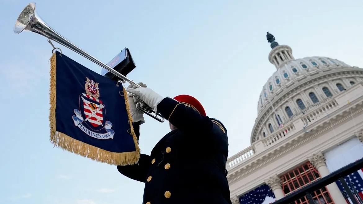 Hình ảnh diễn tập lễ nhậm chức của Tổng thống đắc cử Mỹ Donald Trump