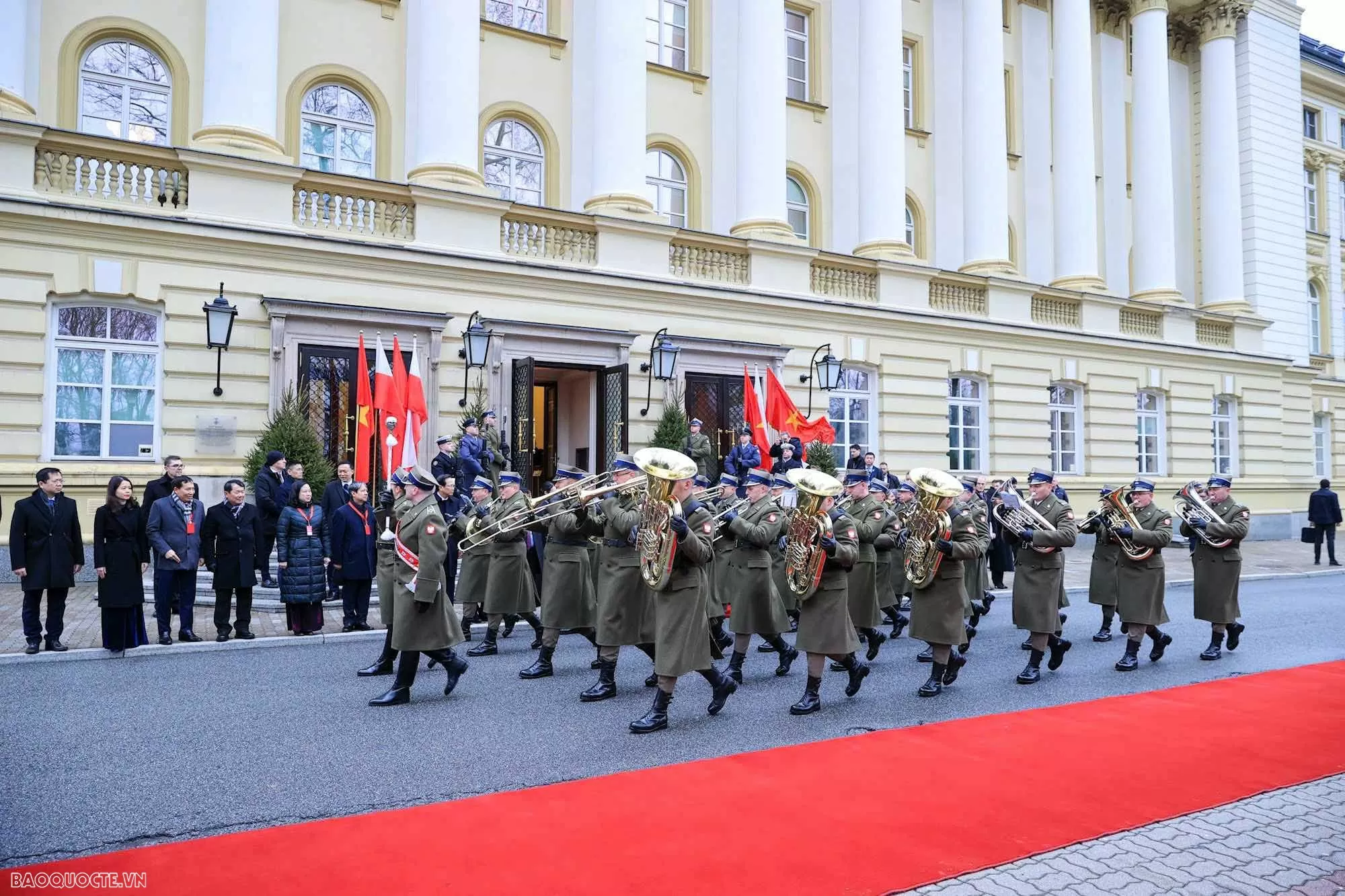 Lễ đón chính thức Thủ tướng Phạm Minh Chính tại Phủ Thủ tướng Ba Lan Lễ đón chính thức Thủ tướng Phạm Minh Chính tại Phủ Thủ tướng Ba Lan