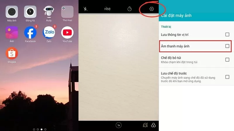 Tắt âm thanh khi chụp ảnh trên Samsung với vài thao tác đơn giản Tắt âm thanh khi chụp ảnh trên Samsung với vài thao tác đơn giản