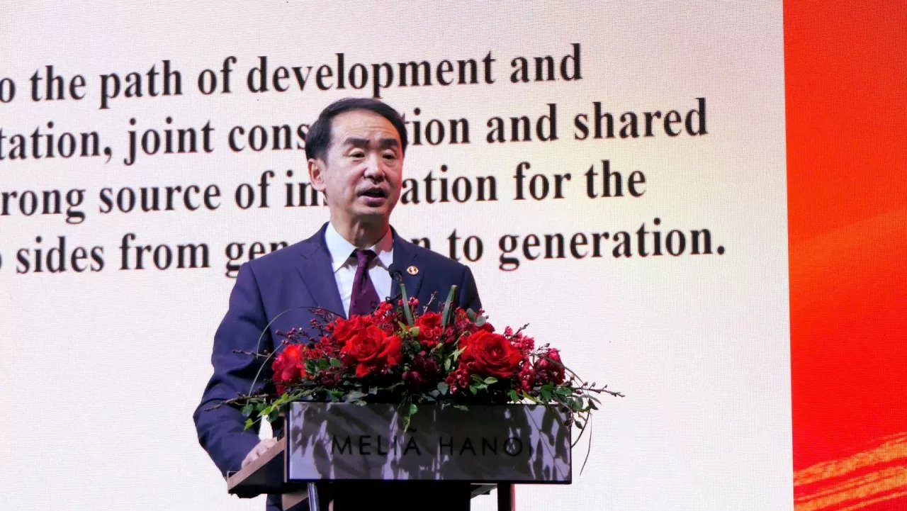 Đại sứ Trung Quốc tại Việt Nam Hà Vĩ. (Ảnh: Thành Long) Đại sứ Trung Quốc tại Việt Nam Hà Vĩ. (Ảnh: Thành Long)