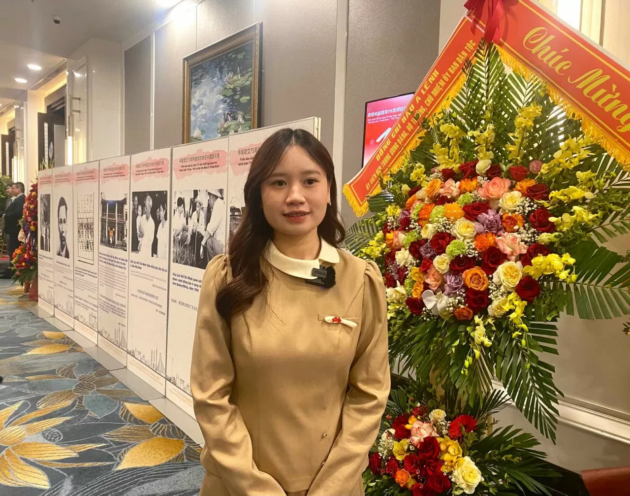 Chị Bùi Ngọc Hà, du học sinh Việt Nam tại Đại học Thanh Hoa (Trung Quốc). (Ảnh: Ngọc Anh)