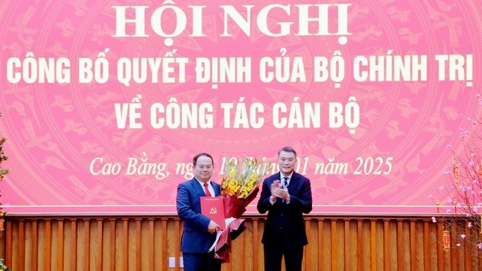 Bộ Chính trị điều động, chỉ định tân Bí thư Tỉnh ủy Cao Bằng