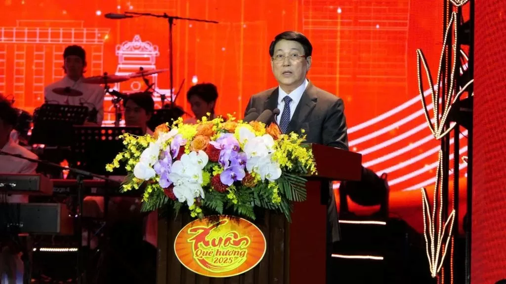 Chủ tịch nước Lương Cường phát biểu tại chương trình Xuân Quê hương Chủ tịch nước Lương Cường gửi tình cảm nồng ấm, lời thăm hỏi ân tình đến kiều bào