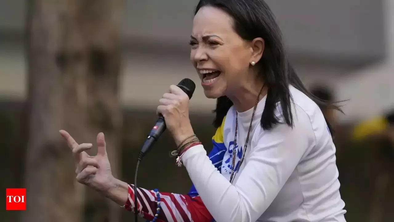 Lãnh đạo phe đối lập Venezuela Maria Corina Machado. (Nguồn: Times of India) Lãnh đạo phe đối lập Venezuela Maria Corina Machado. (Nguồn: Times of India)