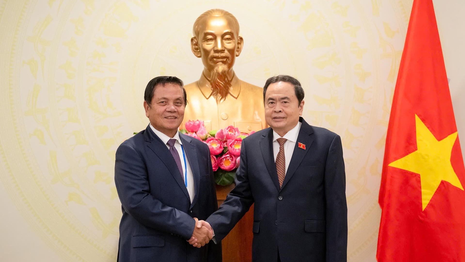 Chủ tịch Quốc hội Trần Thanh Mẫn tiếp Phó Chủ tịch thứ nhất Thượng viện Campuchia