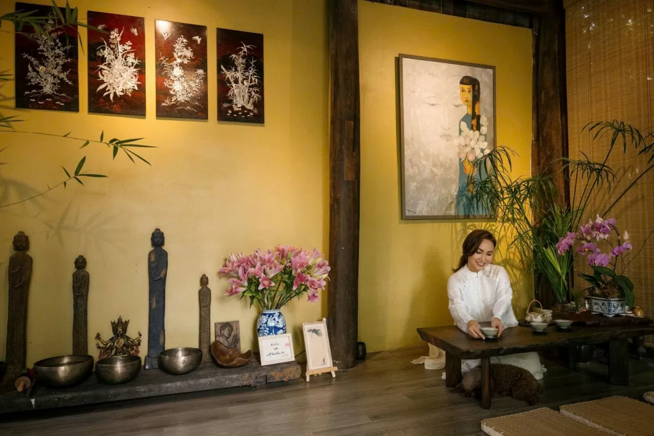 Không gian làm việc nhẹ nhàng, rất zen.