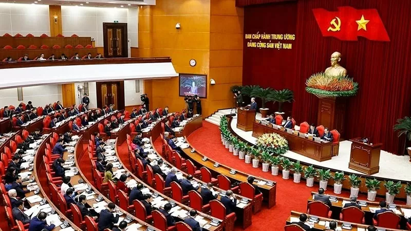 Quang cảnh khai mạc hội nghị Ban Chấp hành Trung ương Đảng khóa XIII. (Nguồn: TTXVN) Quang cảnh khai mạc hội nghị Ban Chấp hành Trung ương Đảng khóa XIII. (Nguồn: TTXVN)